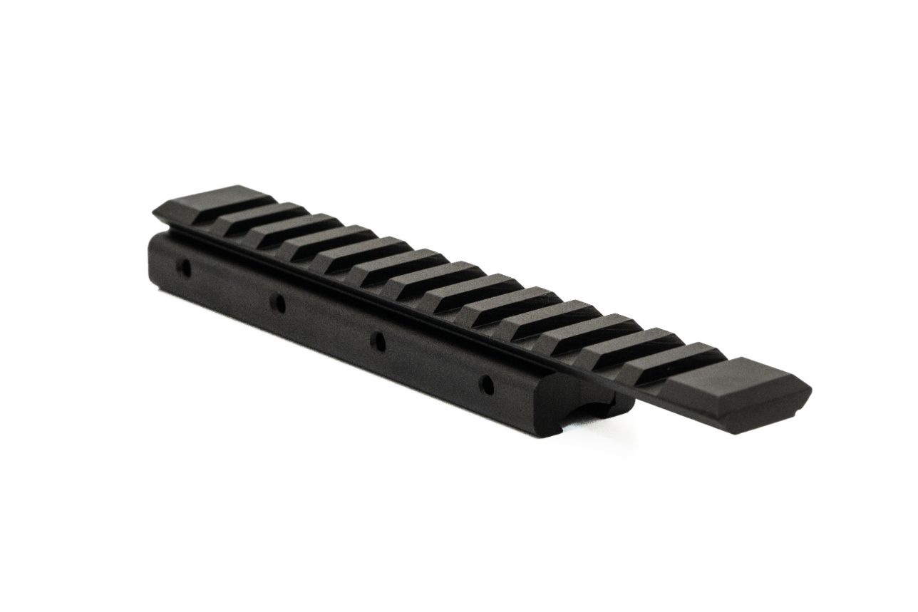 11mm to PICATINNY/WEAVER Adapter 6″ long base – black – Sousa Optics